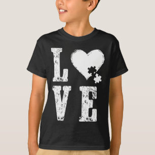 Accept Love Understand Autism Support Funny Autism T-Shirt