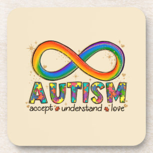 Accept Love Understand - Infinity Autism Awareness Coaster