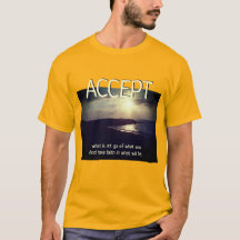 Accept sunset t-shirt