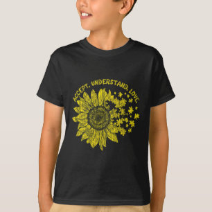 Accept Understand Autistic Kids Support Autism Awa T-Shirt