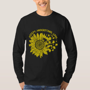 Accept Understand Autistic Kids Support Autism Awa T-Shirt