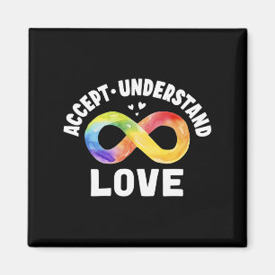 Accept Understand Love Autism Awareness Asd Magnet