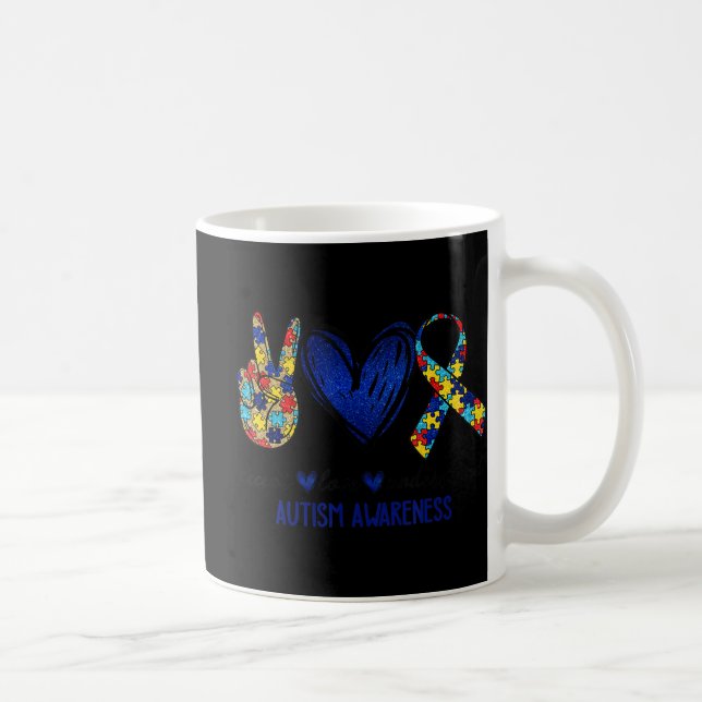 Accept Understand Love Autism Awareness  Autism Mo Coffee Mug (Right)