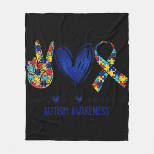 Accept Understand Love Autism Awareness  Autism Mo Fleece Blanket