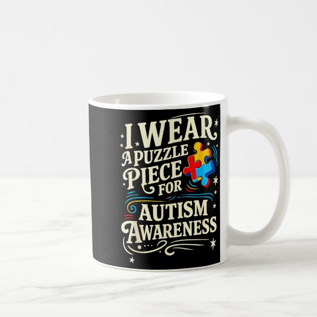 Accept understand love autism awareness  coffee mug (Right)