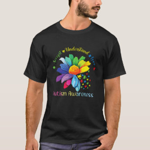 Accept Understand Love Autism Awareness Daisy Apri T-Shirt