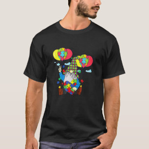 Accept Understand Love Autism Awareness Gnome T-Shirt