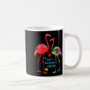Accept understand love autism flamingo puzzle boys coffee mug