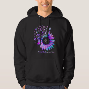 Accept Understand Love Autism Purple Hologram Sunf Hoodie