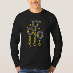 Accept Understand Love Cute  Sunflower Sunshine T-Shirt
