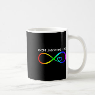 Accept Understand Love Heart Infinity Autism Aware Coffee Mug