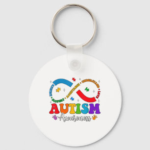 Accept Understand Love Heart Infinity Autism Aware Key Ring
