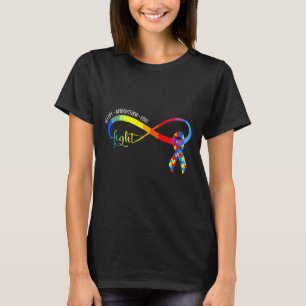Accept Understand Love Ribbon Puzzle Fight Autism  T-Shirt