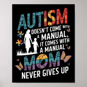 Accept Understand Love Sunflower Autism Awareness Poster