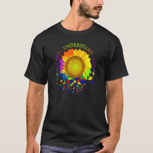 Accept Understand Love Sunflower Autism Awareness T-Shirt