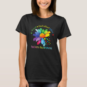 Accept Understand Love Sunflower Autism Awareness T-Shirt