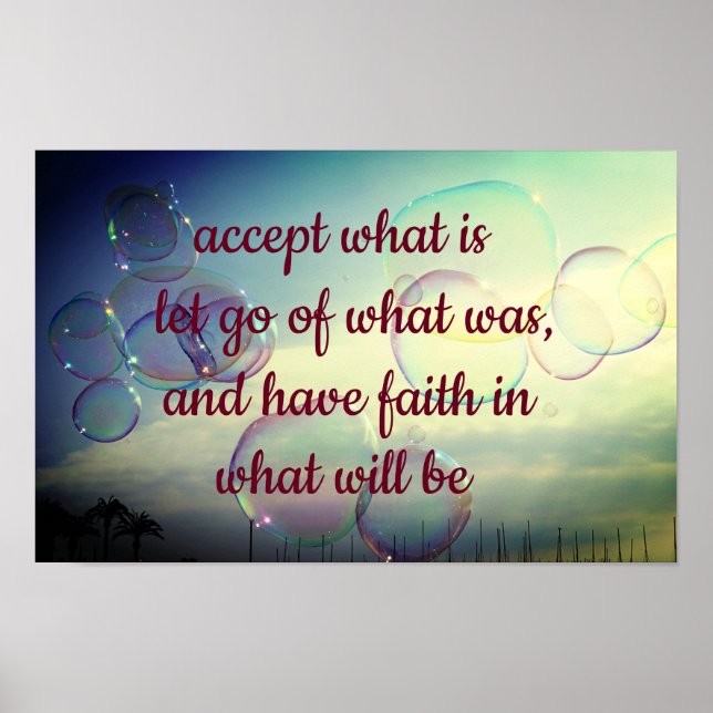 Accept what is... poster (Front)