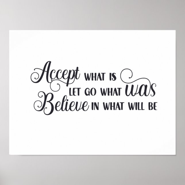 Accept What IS..... Poster (Front)