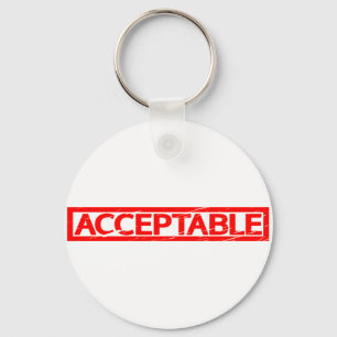 Acceptable Stamp Key Ring