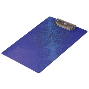 Acceptance Blue Indigo Violet Boho Medallions Clipboard