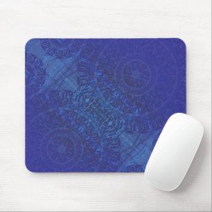 Acceptance   Blue Indigo Violet Boho Medallions Mouse Mat