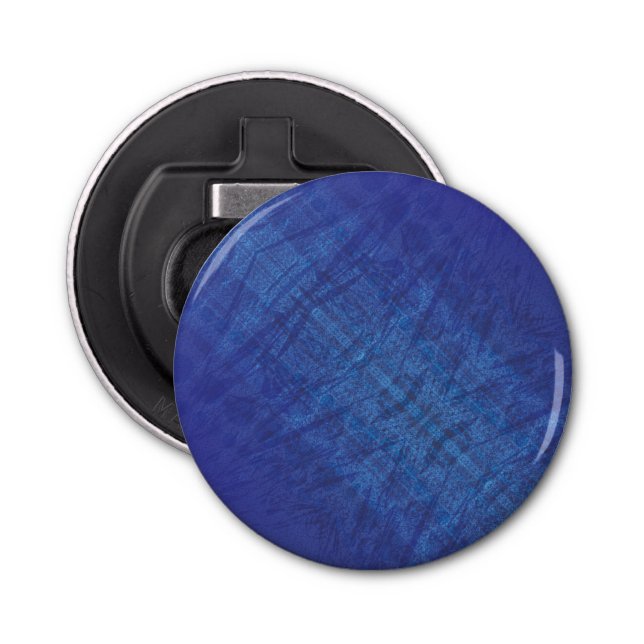 Acceptance | Blue Indigo Violet Shibori Pattern Bottle Opener (Front)