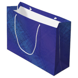 Acceptance   Blue Indigo Violet Shibori Pattern Large Gift Bag