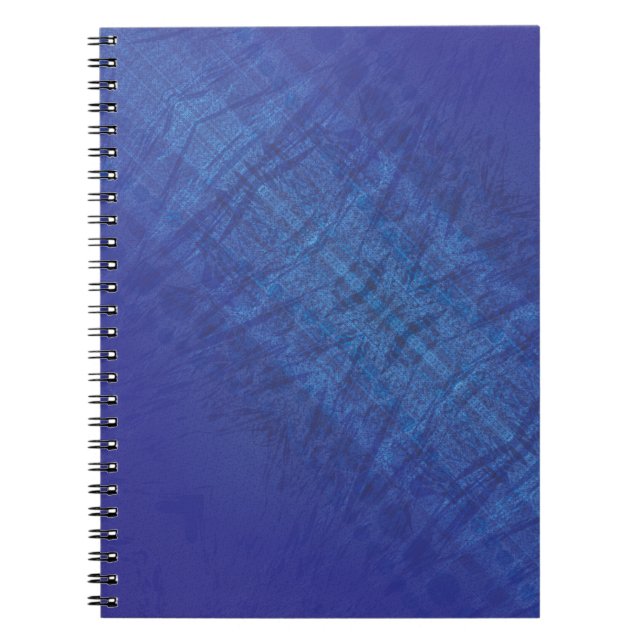 Acceptance | Blue Indigo Violet Shibori Pattern Notebook (Front)