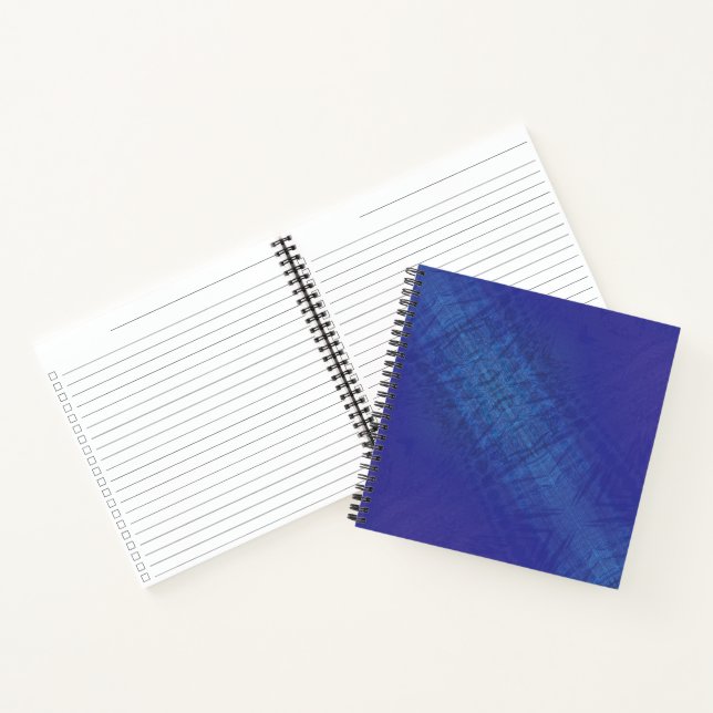 Acceptance | Blue Indigo Violet Shibori Pattern Notebook (Inside)