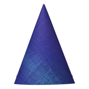 Acceptance Blue Indigo Violet Shibori Pattern Party Hat