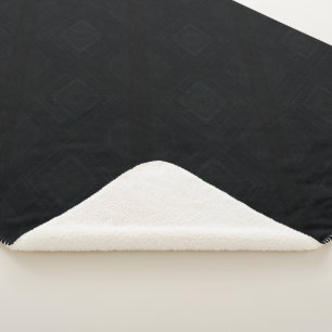 Acceptance Dark Abstract Texture Sherpa Blanket
