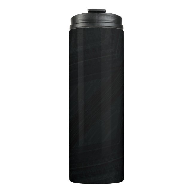 Acceptance | Dark Abstract Texture Thermal Tumbler (Front)
