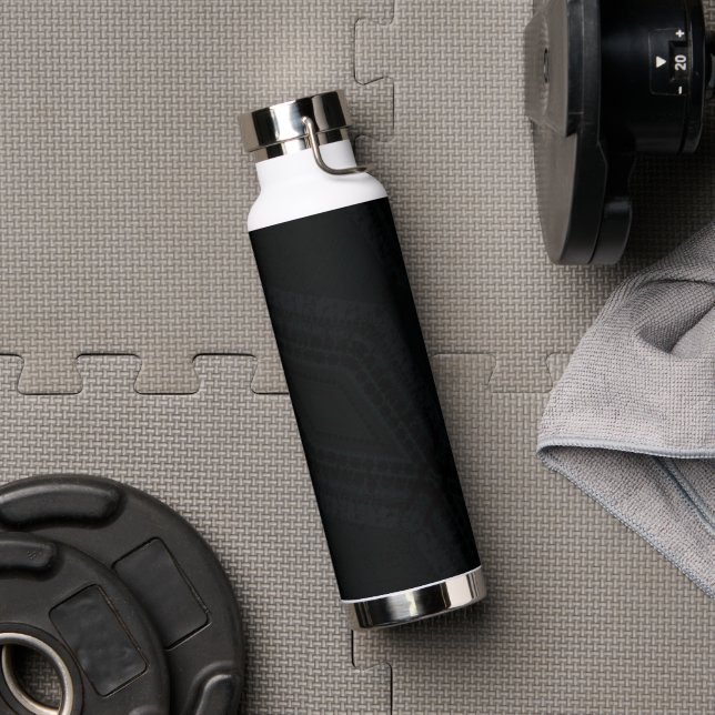 Acceptance | Dark Boho Texture Water Bottle (Gym)