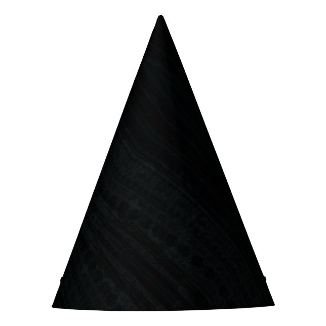 Acceptance | Dark Eclectic Texture Party Hat (Front)