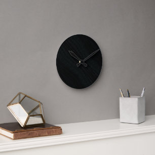 Acceptance   Dark Eclectic Texture Round Clock