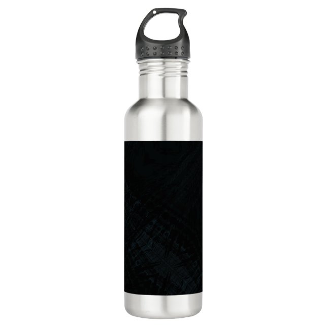 Acceptance | Dark Shibori Texture 710 Ml Water Bottle (Front)