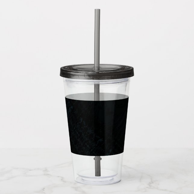 Acceptance | Dark Shibori Texture Acrylic Tumbler (Front)