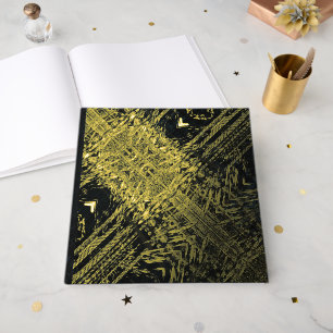 Acceptance Dark Shibori Texture Guest Book