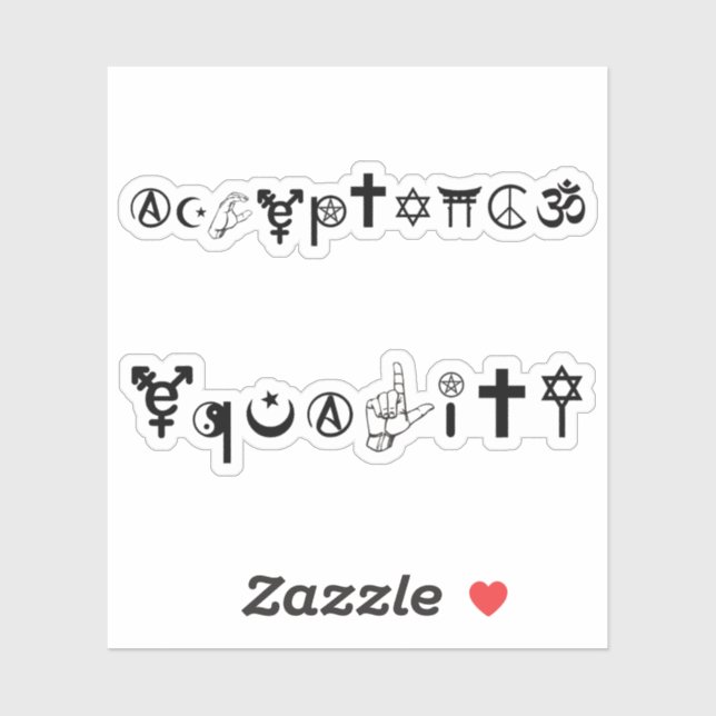 Acceptance Equality Symbols 1 (Sheet)