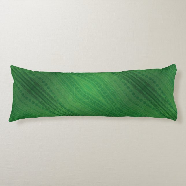 Acceptance | Green Eclectic Boho Pattern Body Cushion (Front)