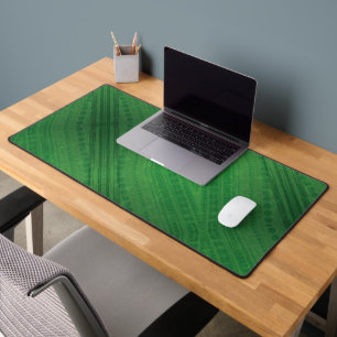 Acceptance   Green Eclectic Boho Pattern Desk Mat