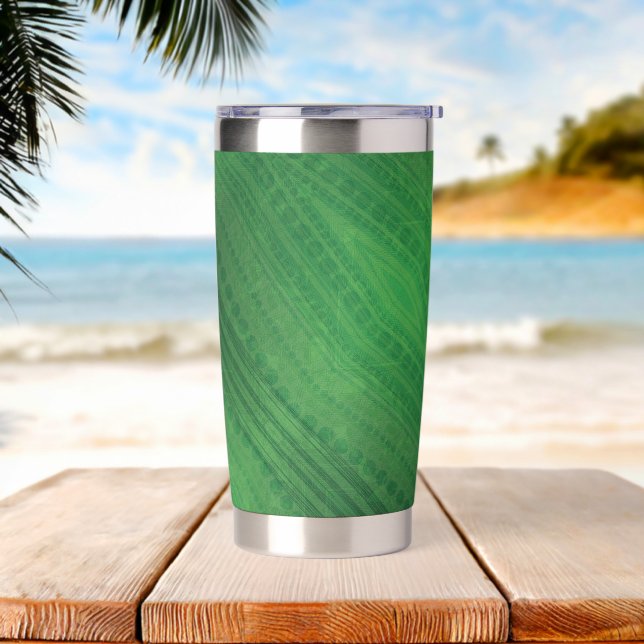 Acceptance | Green Eclectic Boho Pattern Insulated Tumbler (Beach)