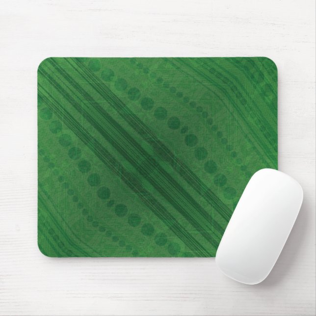 Acceptance | Green Eclectic Boho Pattern Mouse Mat (With Mouse)