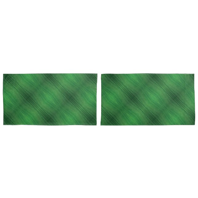 Acceptance | Green Eclectic Boho Pattern Pillowcase (Front-Set)