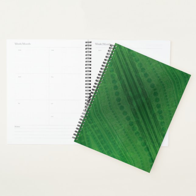 Acceptance | Green Eclectic Boho Pattern Planner (Display)