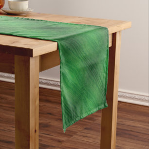 Acceptance   Green Eclectic Boho Pattern Short Table Runner