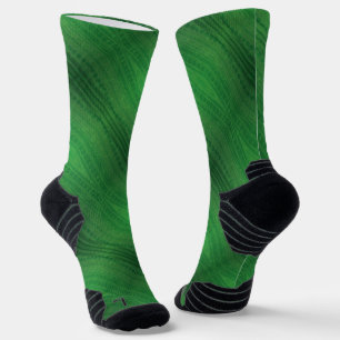 Acceptance Green Eclectic Boho Pattern Socks