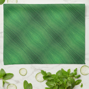 Acceptance   Green Eclectic Boho Pattern Tea Towel
