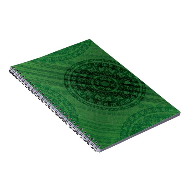 Acceptance | Green Meditation Medallions Notebook (Right Side)