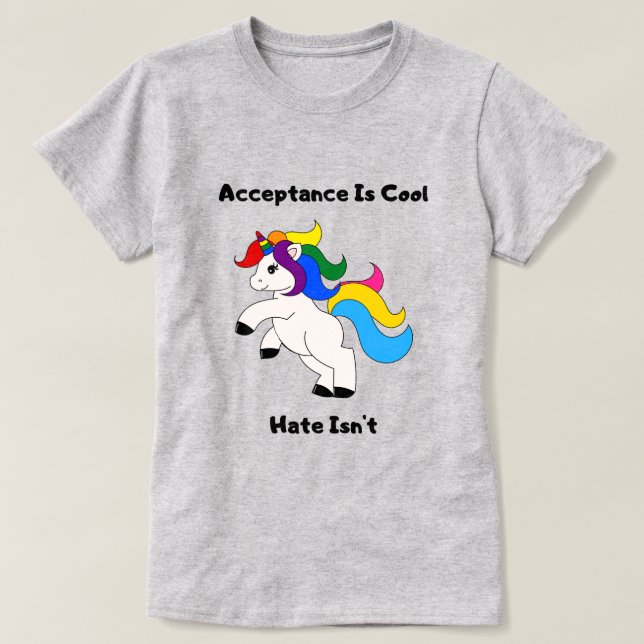 Acceptance Is Cool T-Shirt (Design Front)